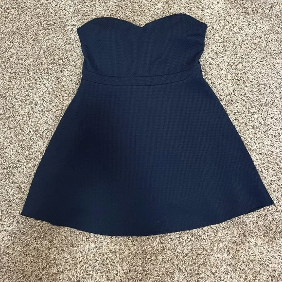 knee length dresses for ladies Satin Twist-Front Strapless Mini Dress